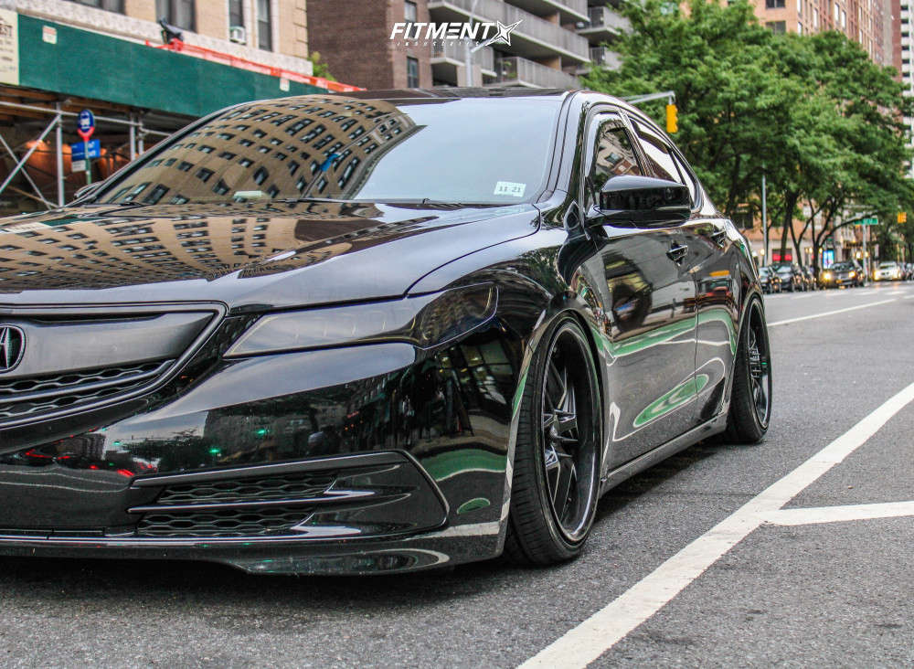 2016 Acura TLX Technology Pack with 19x9.5 Niche Vice and Crosswind 235x35  on Coilovers | 1224308 | Fitment Industries