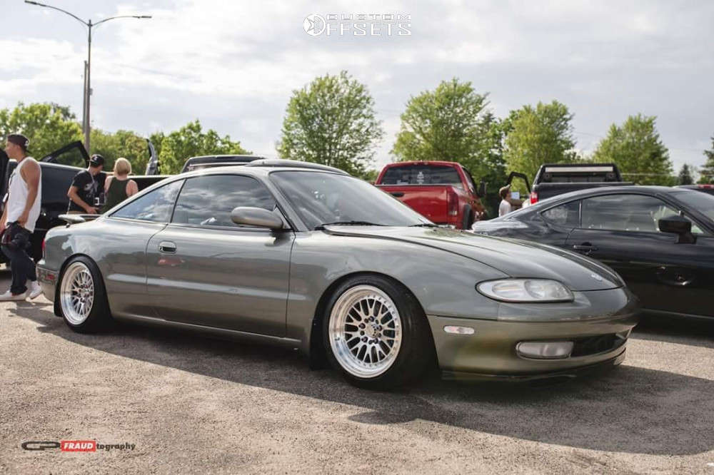 1997 Mazda MX-6 with 16x8 25 Varrstoen V3 and 205/45R16 Dunlop Direzza and  Coilovers | Custom Offsets