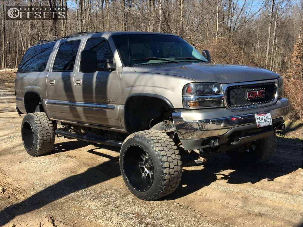 2001 GMC Yukon XL with 20x14 -76 XD Riot and 33/12.5R20 Ironman All Country  Mt and Suspension Lift 7" & Body 3" | Custom Offsets