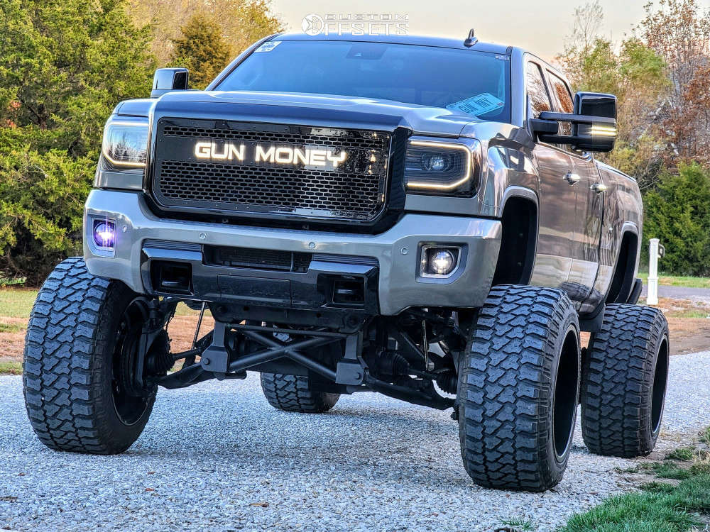 2015 GMC Sierra 2500 HD with 24x16 -103 Specialty Forged Sf008-8 and  40/15.5R24 Fury Offroad Country Hunter Mt and Suspension Lift 12" | Custom  Offsets