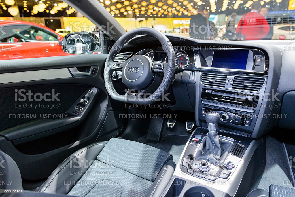 Audi A5 Sportback Interior Stock Photo - Download Image Now - 2015,  Aluminum, Audi - iStock