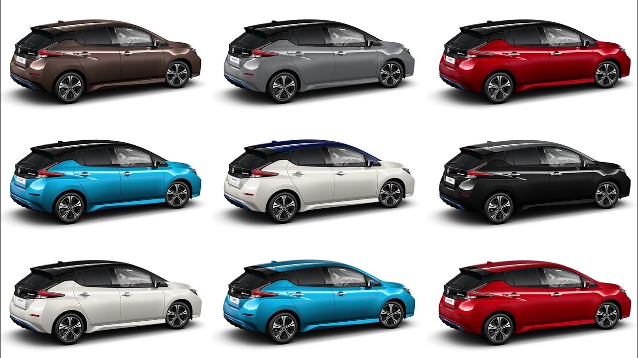 2022 Nissan Leaf COLOURS - Detailed Comparison - YouTube