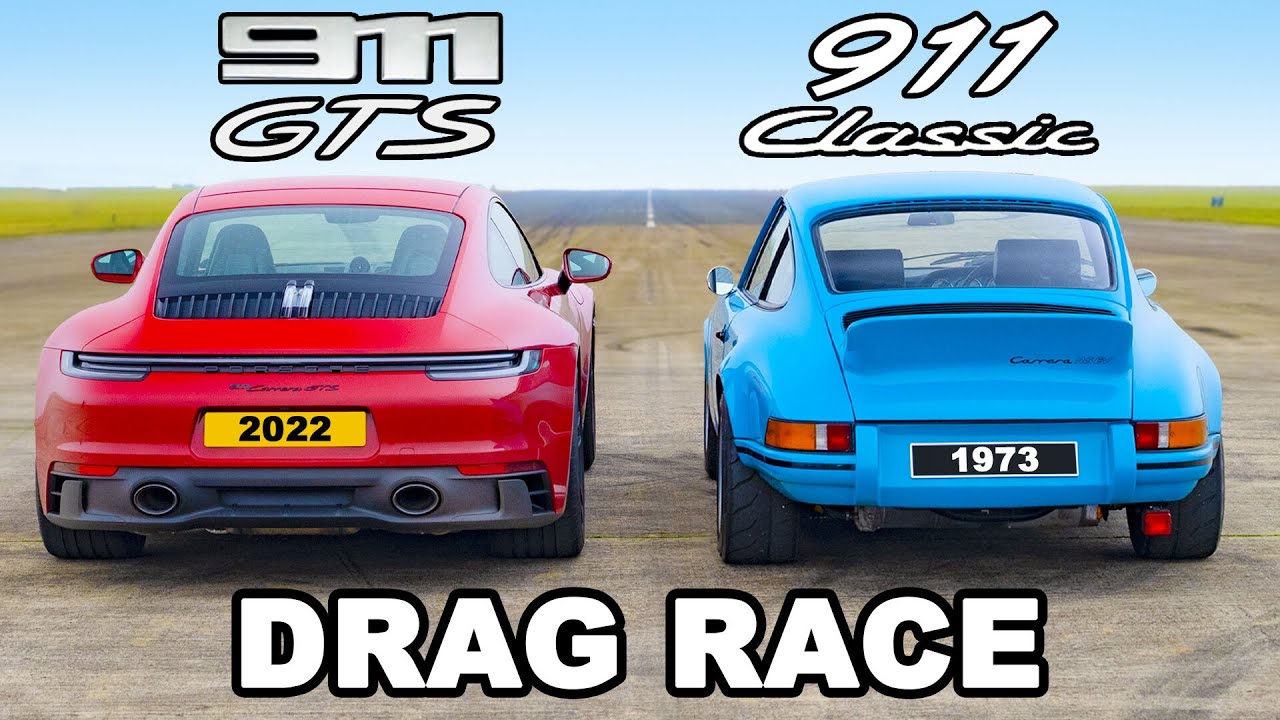 Porsche 911 GTS v 450hp EV Porsche 911?! DRAG RACE - YouTube