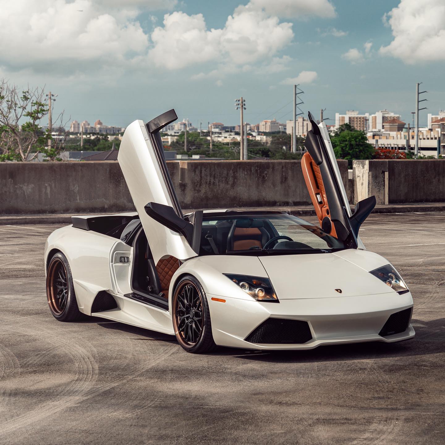 Looking Classy yet Modern, This Satin White Lambo Murci Roadster Is,  Indeed, Gated - autoevolution