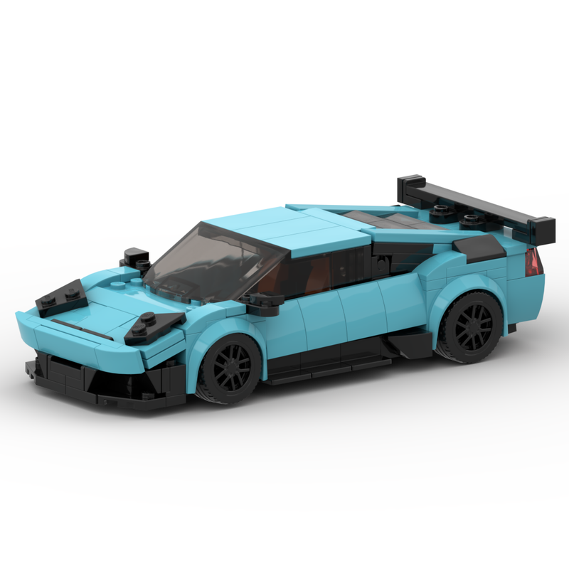 LEGO MOC Lamborghini Murcielago Liberty Walk | Medium Azure by  brickengineeringdude | Rebrickable - Build with LEGO