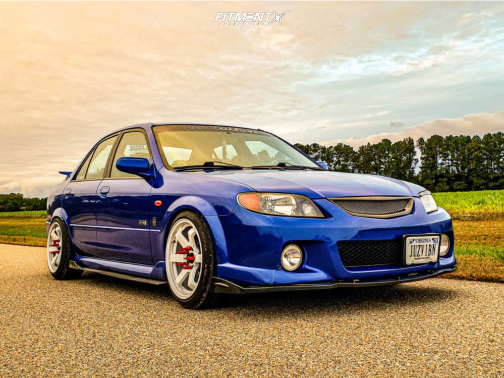 2001 Mazda Protege MP3 with 17x9 MST Mt01 and Nitto 205x45 on Coilovers |  1965079 | Fitment Industries