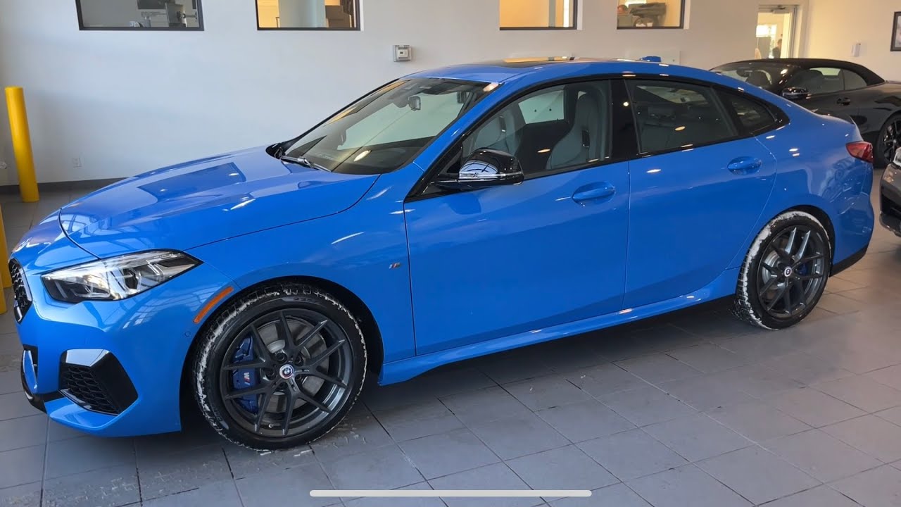 2023 BMW M235i Misano Blue with cold start - YouTube