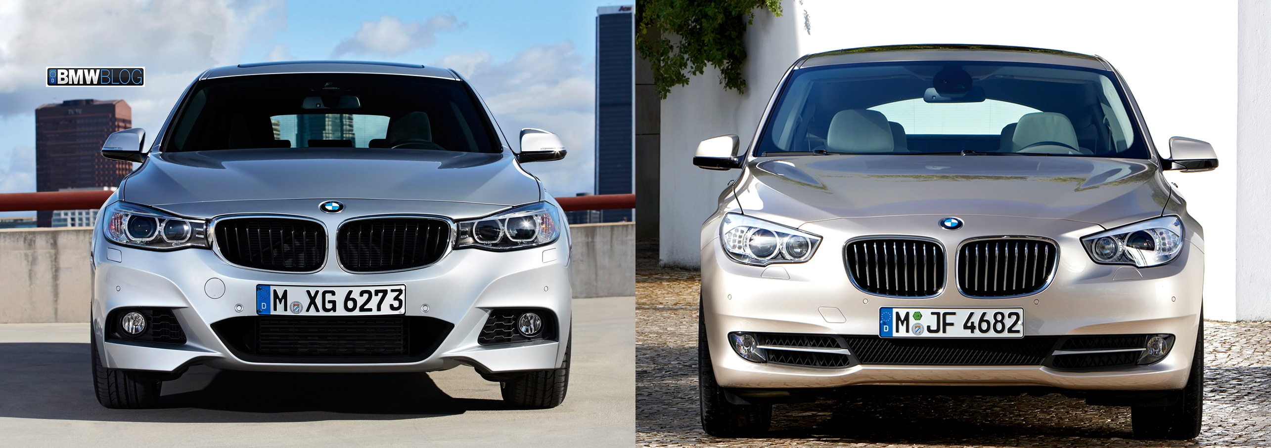 Photo Comparison: BMW 3 Series GT vs. BMW 5 Series GT