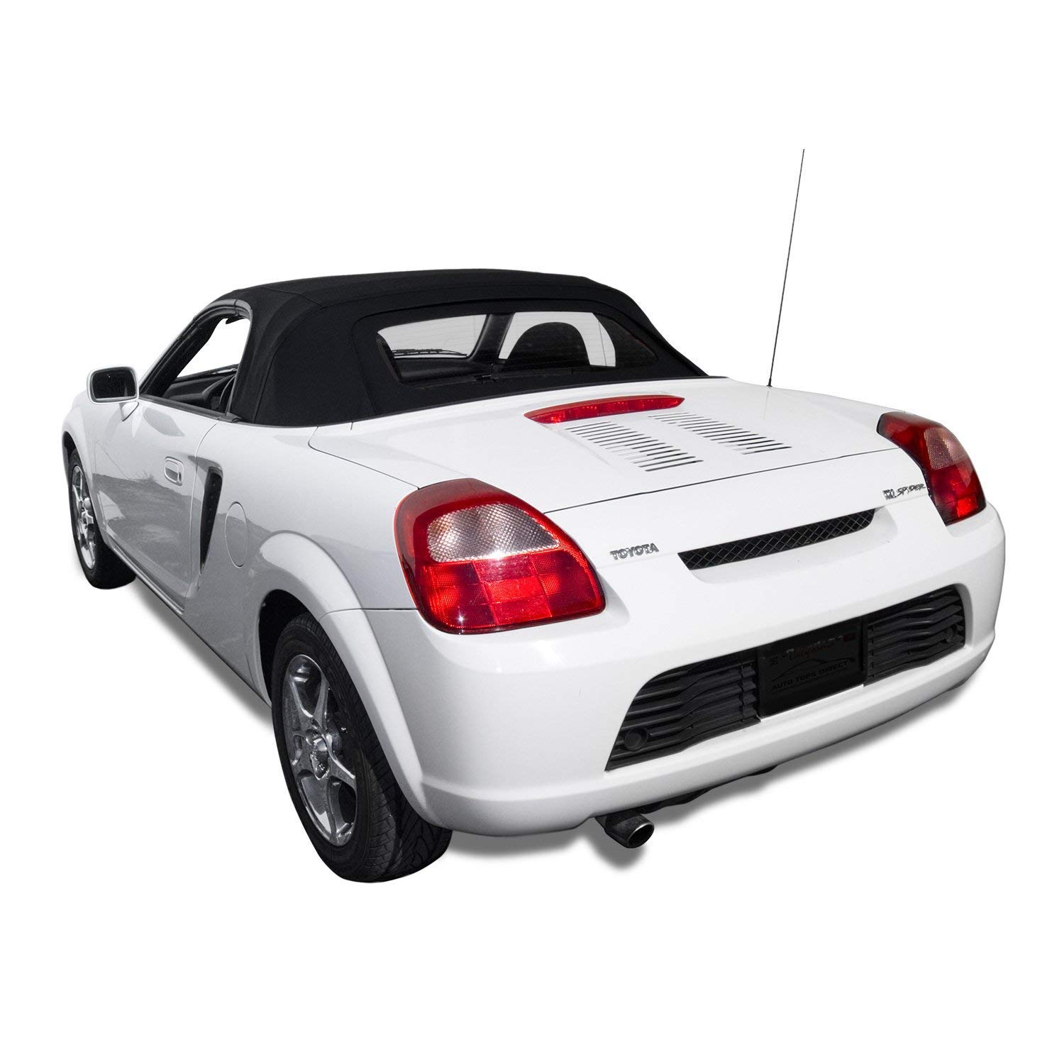 Amazon.com: Compatible With TOYOTA MR2 Spyder Spider Convertible Soft Top &  Glass Window Black Canvas Cloth 2000-2005 : Automotive