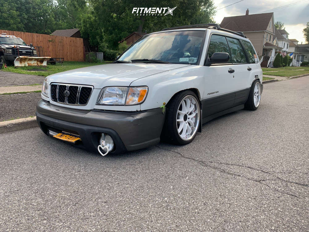 2002 Subaru Forester L with 17x8.5 Work Vs Ss and Toyo Tires 205x40 on  Coilovers | 1774520 | Fitment Industries