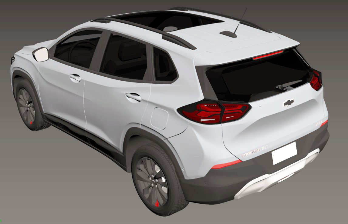 Chevrolet tracker 2021 3D Model in SUV 3DExport