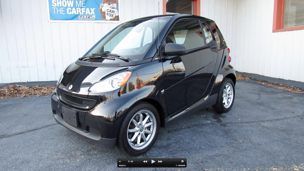 2009 Smart Fortwo Passion Coupe Start Up, Exhaust, In Depth Review, and  Test Drive - YouTube