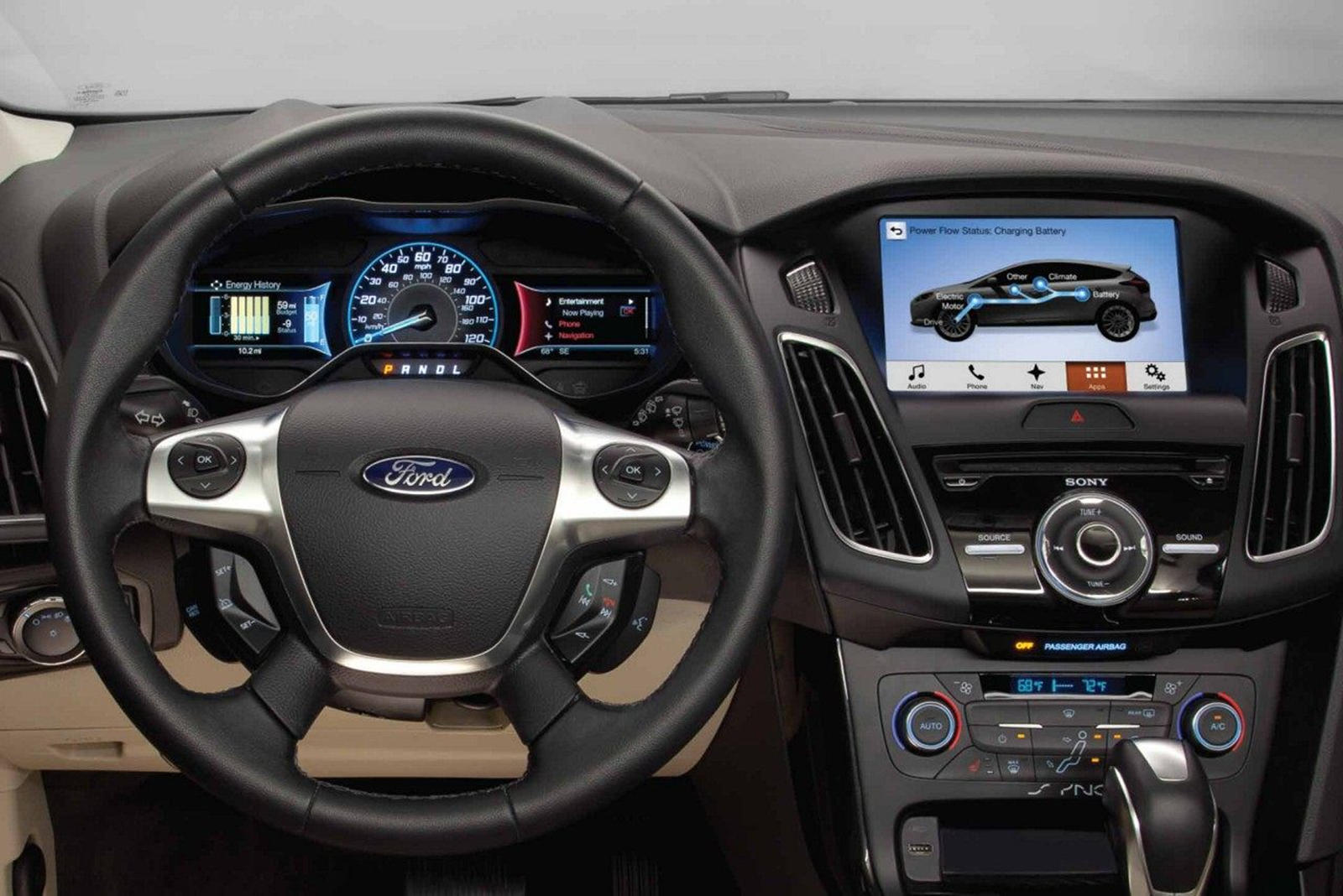 2017 Ford Focus Electric Interior Photos | CarBuzz