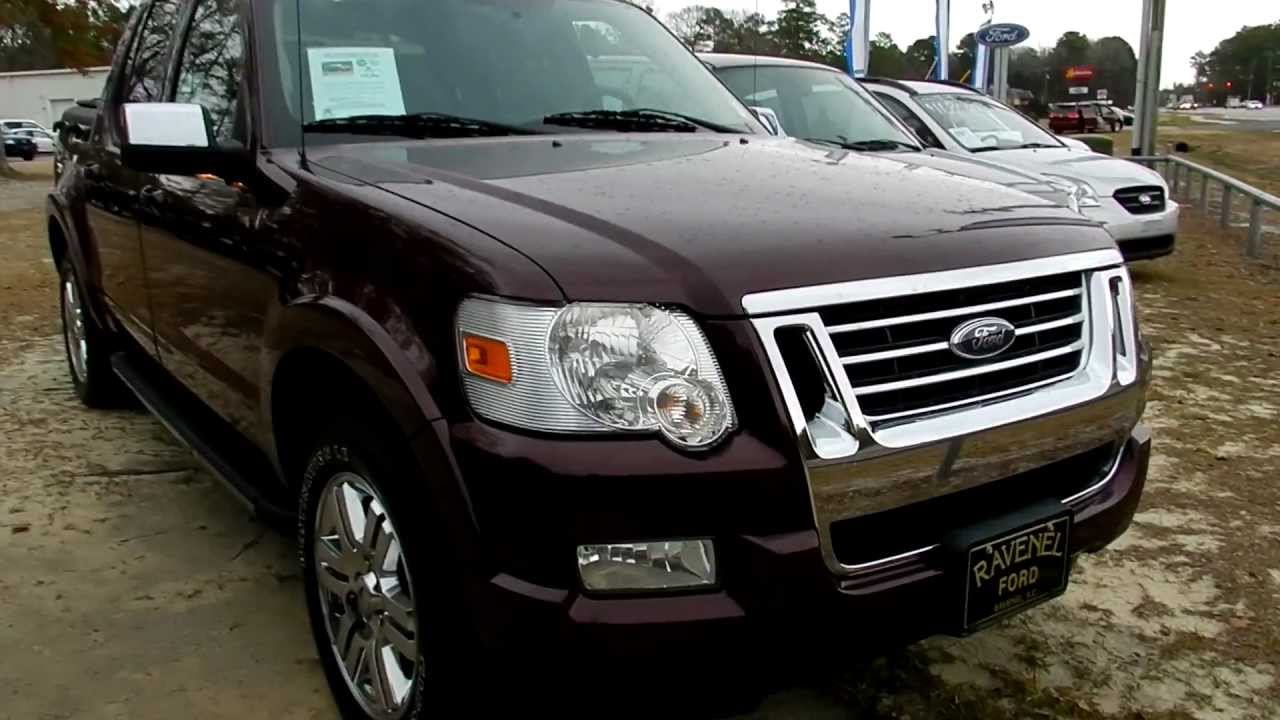2008 FORD EXPLORER SPORT TRAC REVIEW LIMITED * FOR SALE @ RAVENEL FORD  CHARLESTON - YouTube