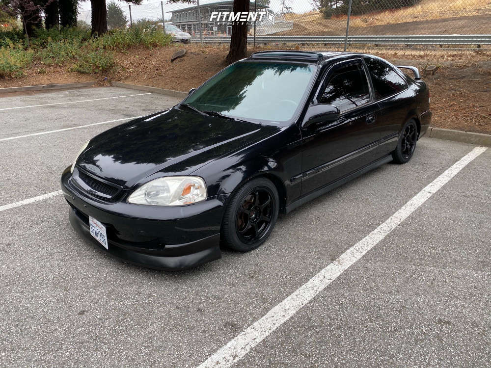 2000 Honda Civic EX with 15x6.5 Konig Backbone and Toyo Tires 195x45 on  Coilovers | 1113401 | Fitment Industries