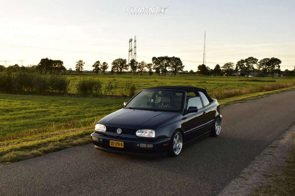 1997 Volkswagen Cabrio High Line with 16x7.5 Keskin Kt1 and Nankang 165x45  on Coilovers | 553958 | Fitment Industries