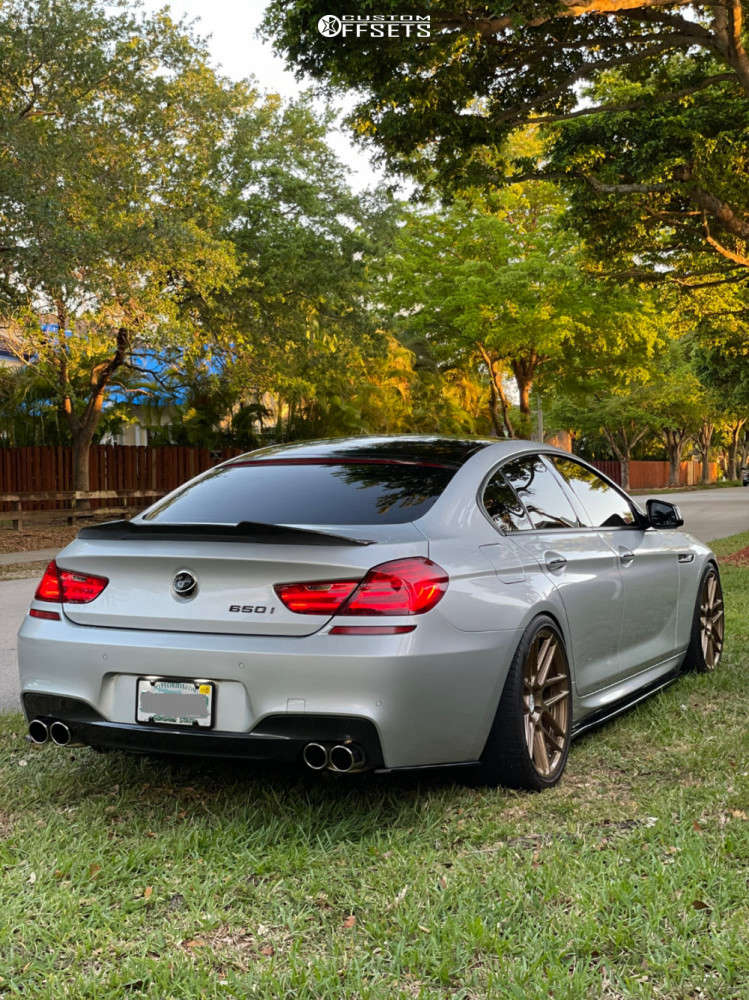 2013 BMW 650i Gran Coupe with 20x9 20 XO Moscow and 255/40R20 Pirelli  P-zero and Lowering Springs | Custom Offsets