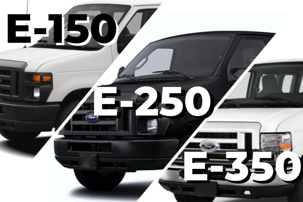 What's The Difference Between Ford E-150, E-250, and E-350? -  tworoamingsouls
