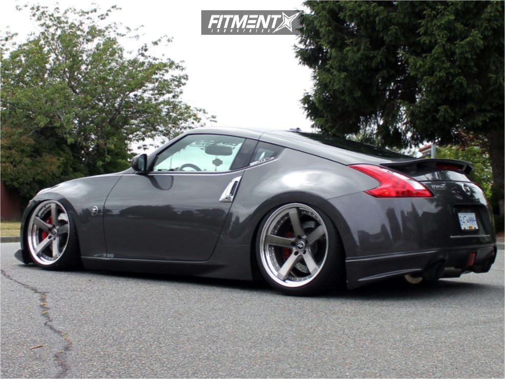 2010 Nissan 370Z Nismo with 20x9.5 Work Zeast St2 and Falken 245x30 on Air  Suspension | 419408 | Fitment Industries
