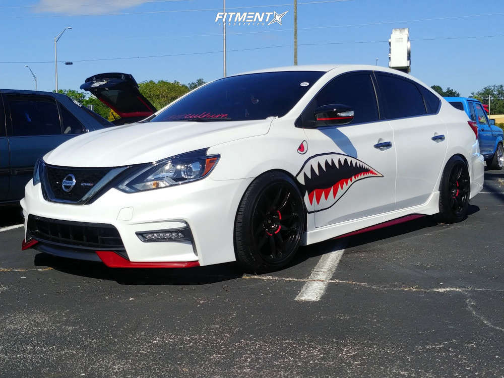 2018 Nissan Sentra Nismo with 18x9.5 Work Emotion Cr Kiwami and Bridgestone  225x45 on Coilovers | 830577 | Fitment Industries