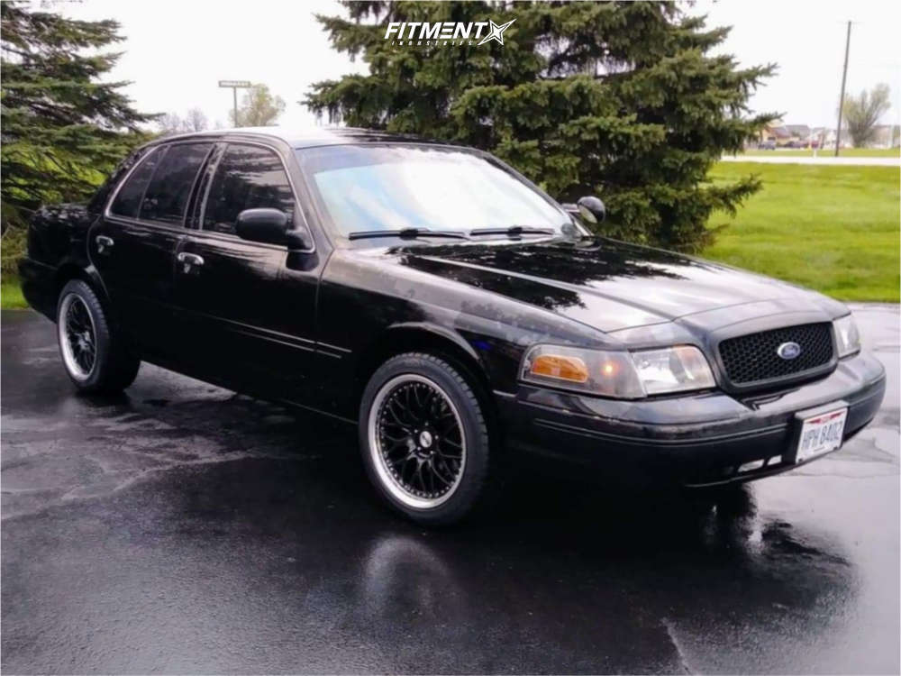 2005 Ford Crown Victoria Police Interceptor with 18x9 SVE Series 3 and  Sumitomo 245x45 on Stock Suspension | 1112237 | Fitment Industries