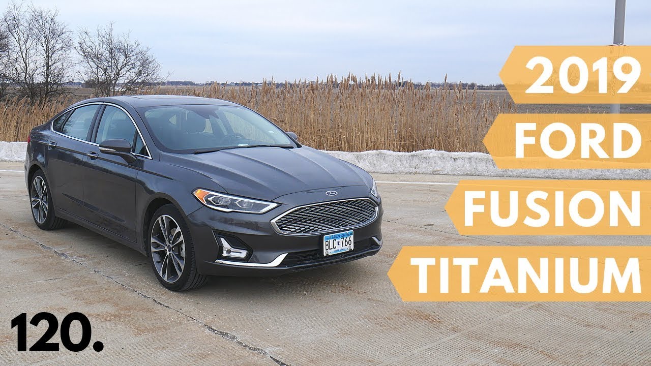 2019 Ford Fusion Titanium with AWD // review, walk around, and test drive  // 100 rental cars - YouTube