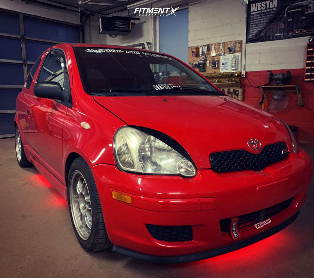 2005 Toyota Echo Base with 15x7 Enkei RPF1 and Rotalla 195x50 on Lowering  Springs | 826076 | Fitment Industries
