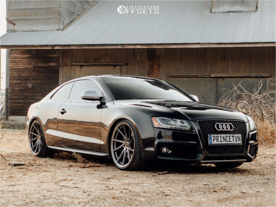 2008 Audi S5 with 20x10 35 Stance Sf-01 and 265/30R20 Lexani Lx-twenty and  Coilovers | Custom Offsets