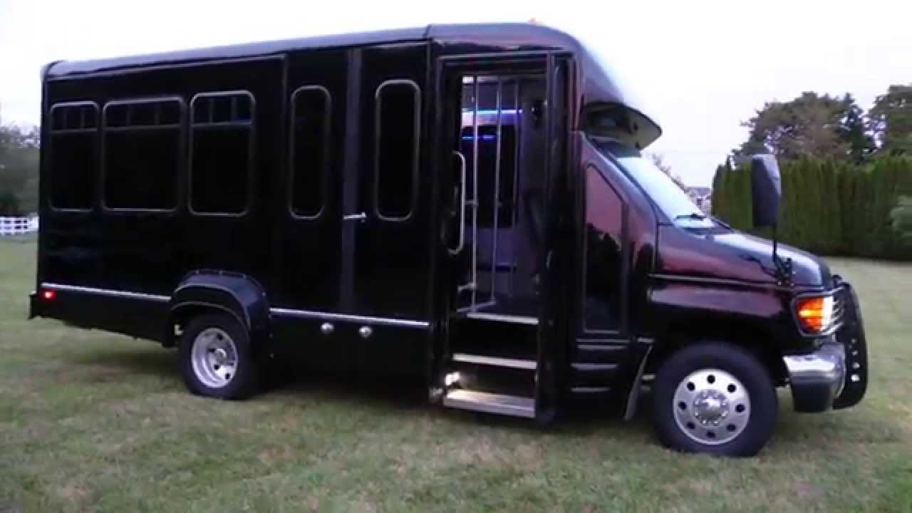 SOLD - 2004 Ford E350 Econoline Limousine Bus For Sale~TV~Custom  Lighting~OVER THE TOP! - YouTube