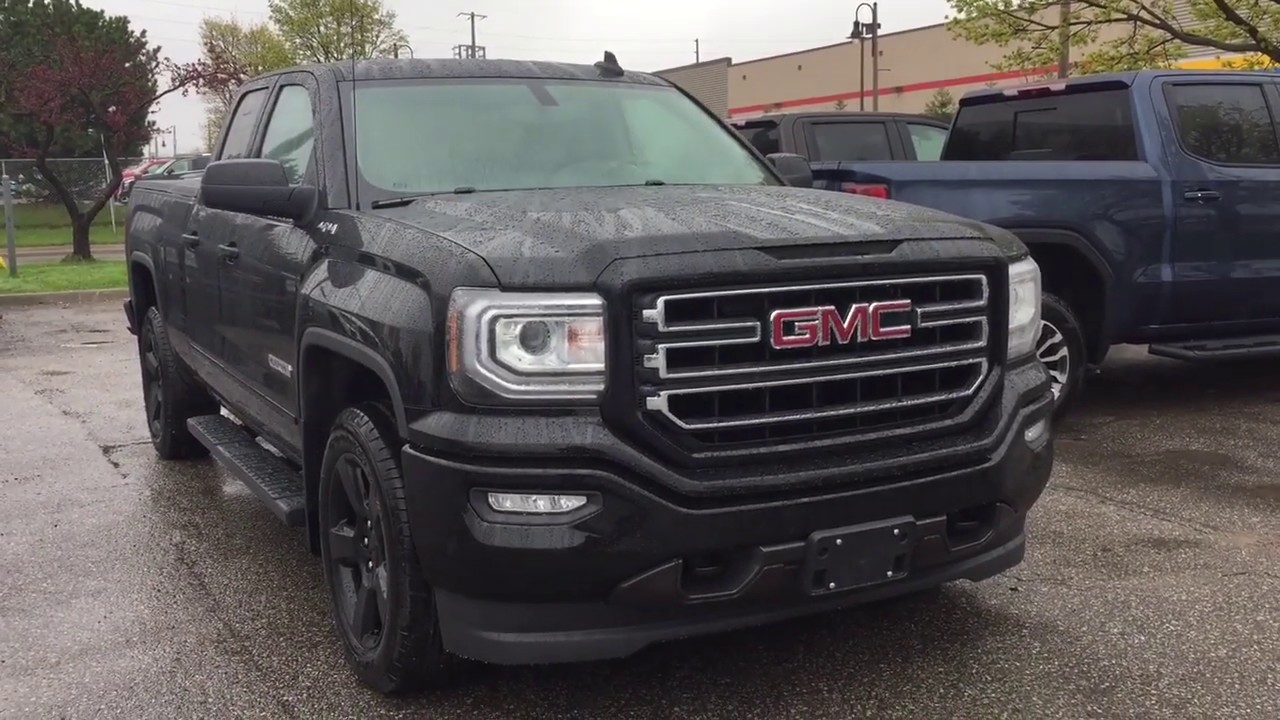 2019 GMC Sierra 1500 Limited 4WD Double Cab Elevation Edition 20 Inch  Wheels Black Oshawa ON #191111 - YouTube