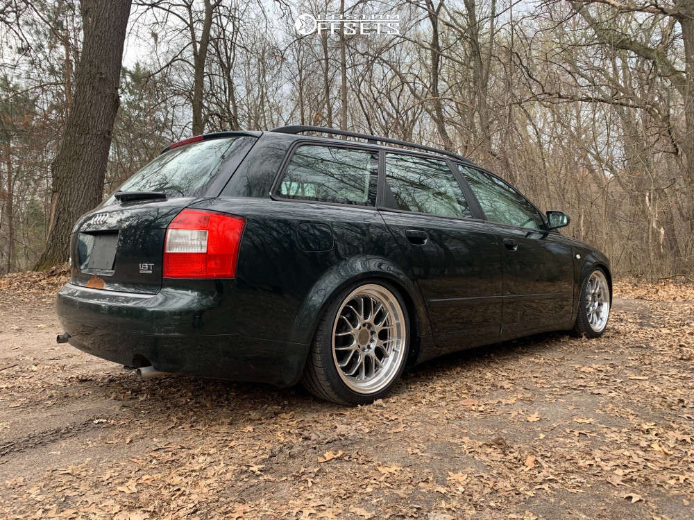 2005 Audi A4 Quattro with 18x8.5 45 F1R F21 and 225/40R18 Michelin Eagle  Sport and Coilovers | Custom Offsets