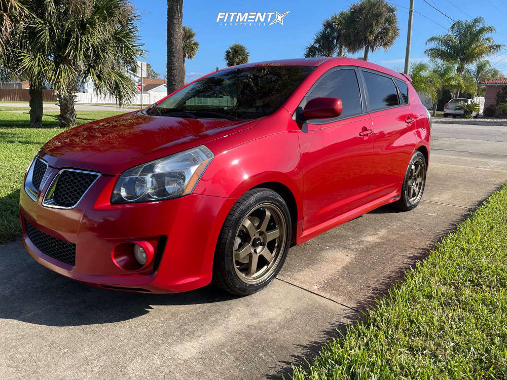 2009 Pontiac Vibe GT with 18x8 AVID1 AV6 and Vercelli 235x45 on Stock  Suspension | 1924100 | Fitment Industries
