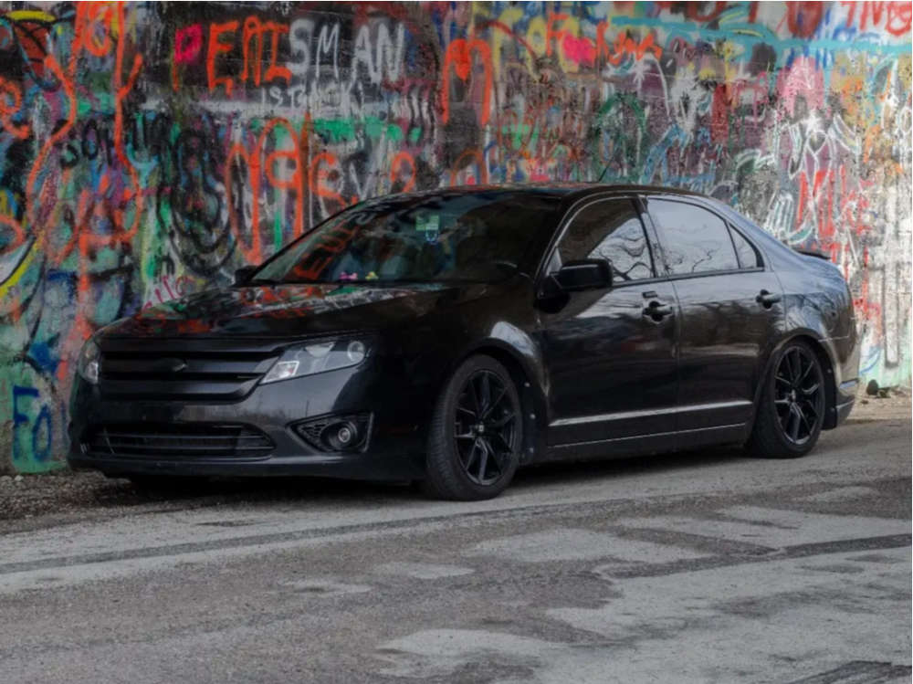 2011 Ford Fusion with 17x7.5 42 Drag Dr67 and 215/40R17 Toyo Tires Extensa  Hp Ii and Coilovers | Custom Offsets