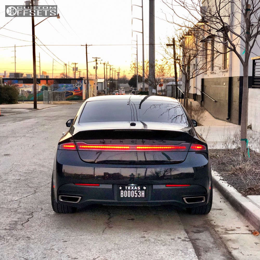 2015 Lincoln MKZ with 20x10 35 Concept One CSM003 and 255/35R20 Delinte D7  Thunder and Lowering Springs | Custom Offsets