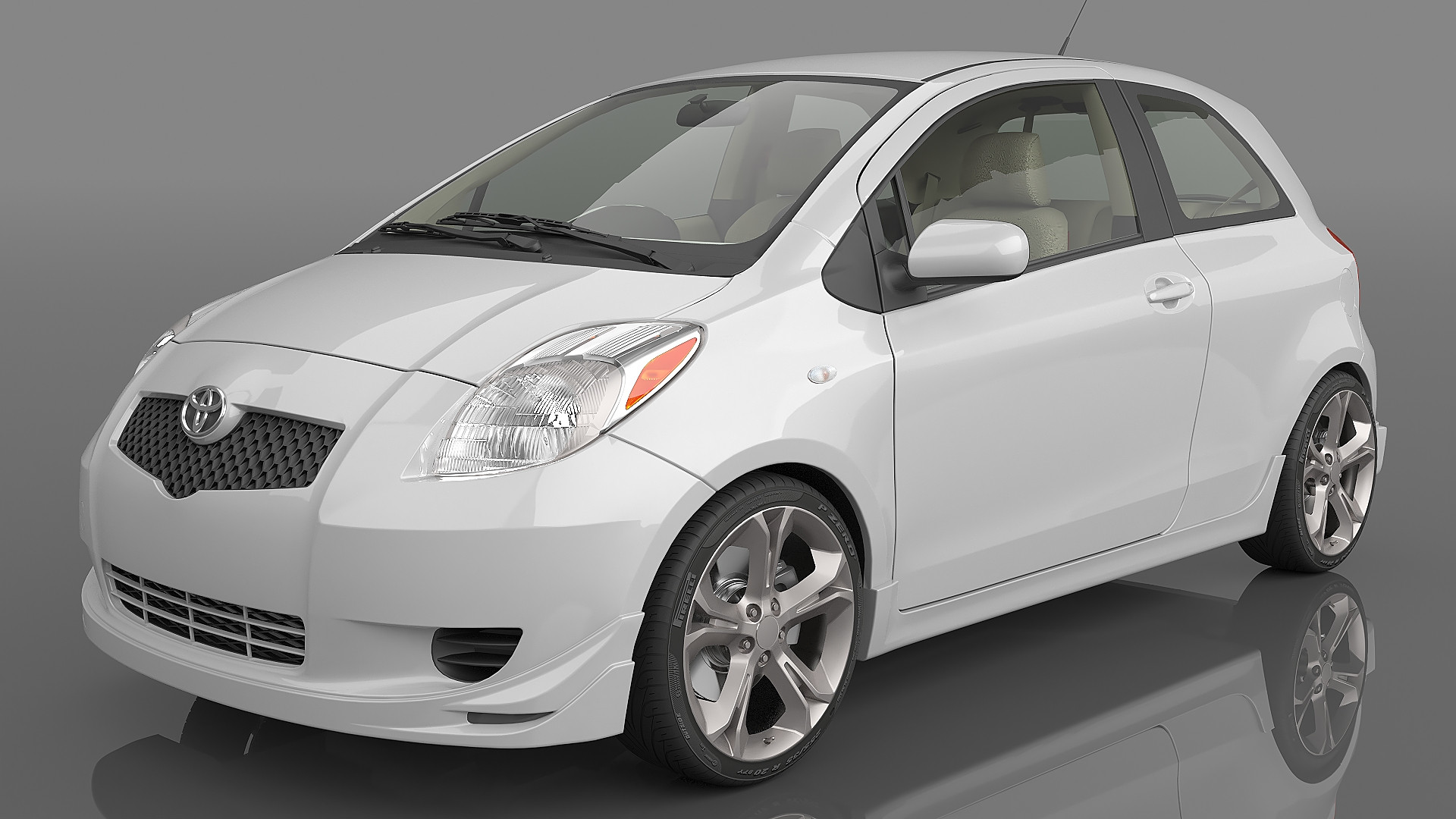 2008 Toyota Yaris S IE - 3D Model by msasdt