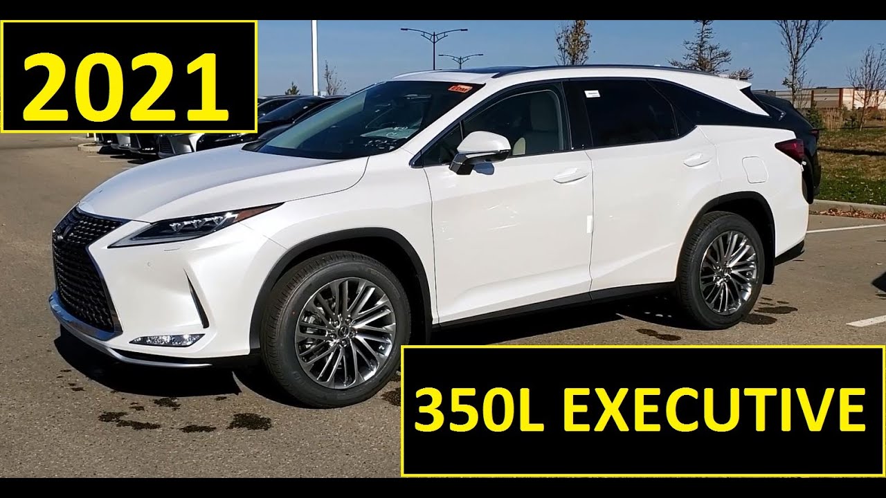 2021 Lexus RX 350L Executive 6 passenger Eminent White with Parchment  interior Review of Features - YouTube