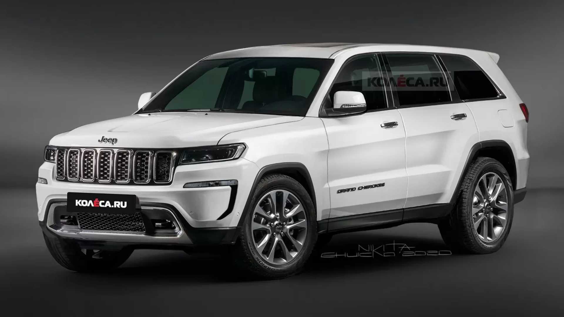 2021 Jeep Grand Cherokee Rendered Showing Sharper Styling