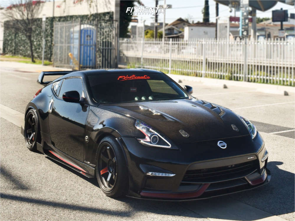 2017 Nissan 370Z Nismo with 18x11 Volk Te37sl and Federal 275x35 on  Coilovers | 1690951 | Fitment Industries