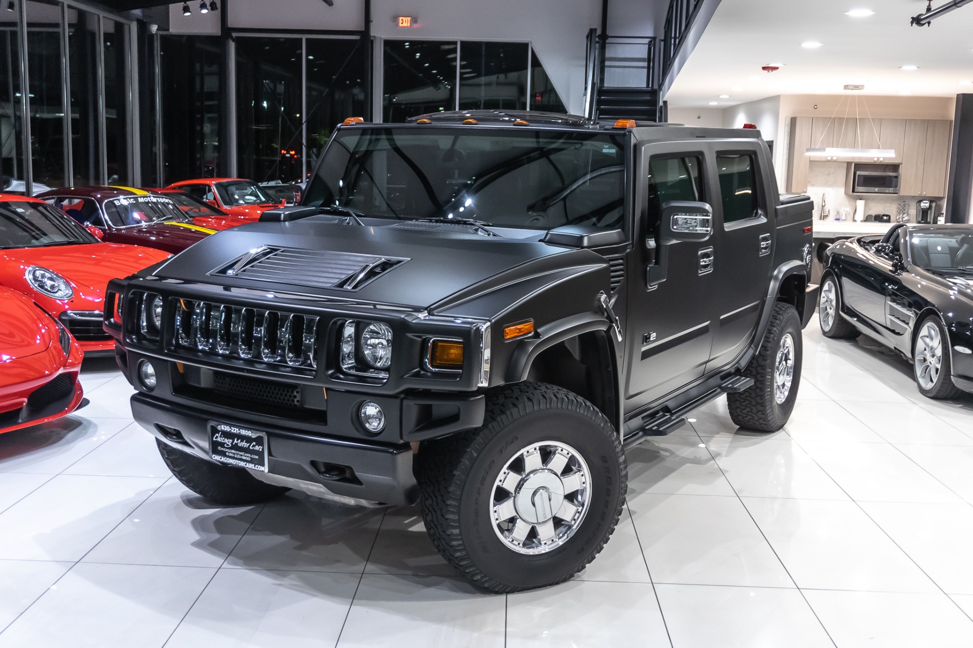 Used 2006 HUMMER H2 SUT RECENTLY INSTALLED MATTE BLACK WRAP! LOW MILES!!  Rear Entertainment TVs! For Sale (Special Pricing) | Chicago Motor Cars  Stock #17562D