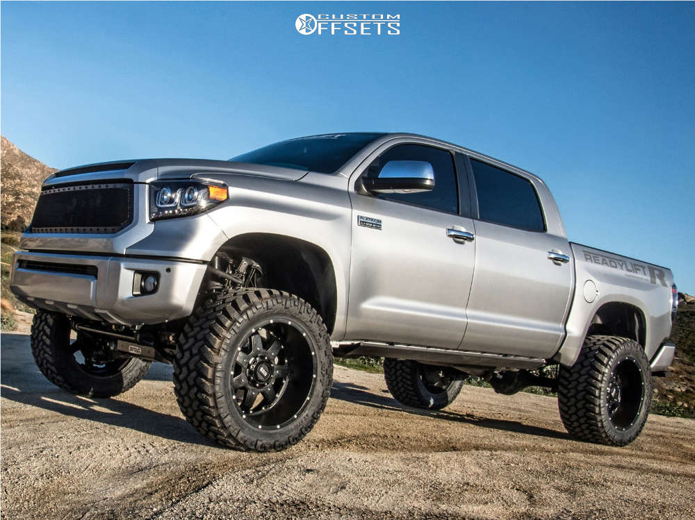 2015 Toyota Tundra with 22x12 -44 Grid Gd10 and 375/45R22 Nitto Trail  Grappler and Suspension Lift 8" | Custom Offsets