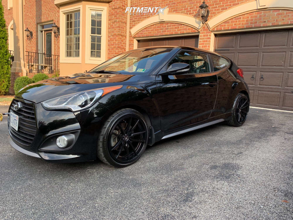 2014 Hyundai Veloster Turbo with 18x9 Konig Oversteer and Firestone 215x40  on Stock Suspension | 796047 | Fitment Industries