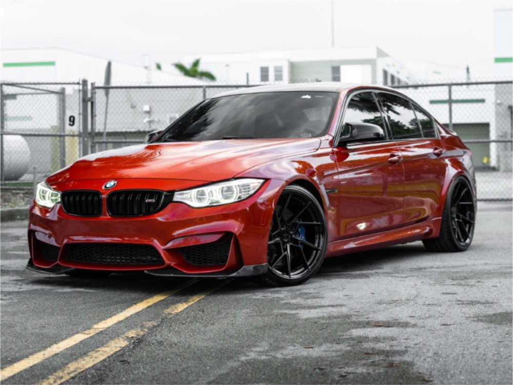 2017 BMW M3 with 20x9 30 Z Performance ZP3.1 and 245/30R20 Hankook Ventus  V12 Evo 2 and Lowering Springs | Custom Offsets