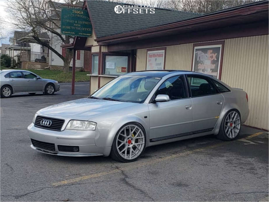 2001 Audi A6 Quattro with 20x9.5 30 Stance Sc-8 and 245/35R20 Nitto Nt-830  and Coilovers | Custom Offsets