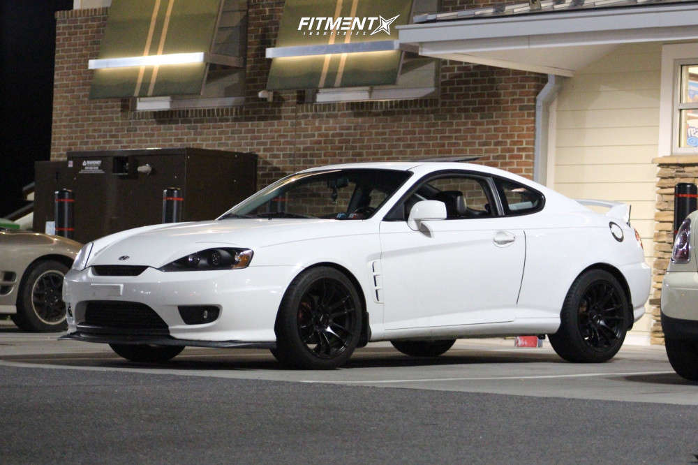 2006 Hyundai Tiburon GT with 17x9 AVID1 AV20 and Black Lion 235x45 on Stock  Suspension | 849741 | Fitment Industries