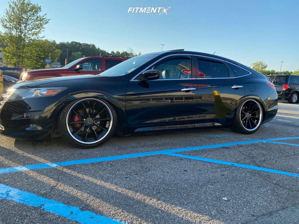 2010 Honda Accord Crosstour EX with 20x9 Black Diamond BD-23 and Road One  275x85 on Air Suspension | 1784410 | Fitment Industries