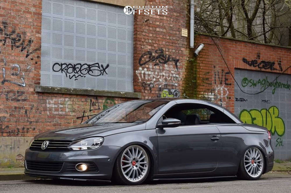2011 Volkswagen Eos with 18x8 48 BBS Calitos and 215/35R18 Nankang Ultra  Sport NS-2 and Air Suspension | Custom Offsets