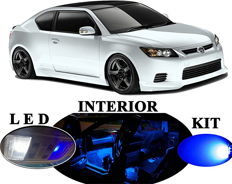 Amazon.com: LED Light for Scion tC Blue LED Interior Package Upgrade (5  pieces) : Automotive