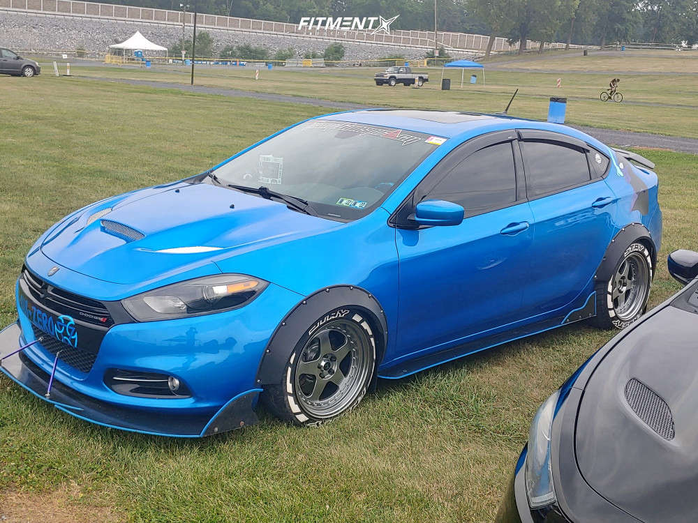 2015 Dodge Dart SXT with 17x8 JNC Jnc010 and Nitto 205x45 on Coilovers |  1781183 | Fitment Industries