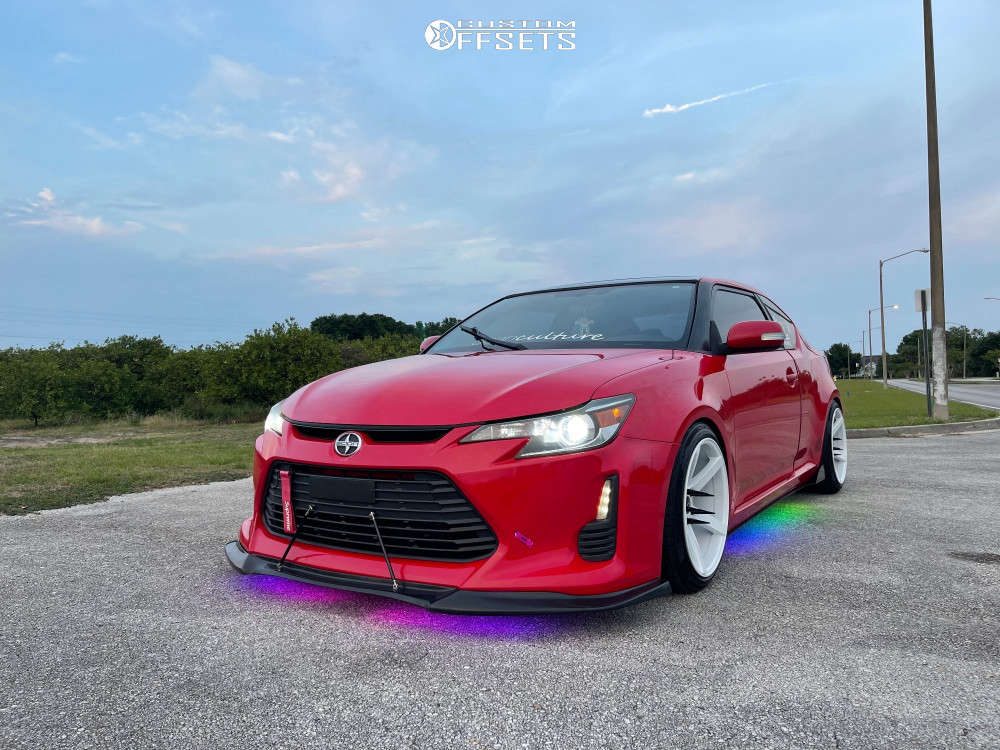 2014 Scion TC with 18x10 25 JNC Jnc026 and 235/40R18 Lexani Lxuhp-207 and  Coilovers | Custom Offsets