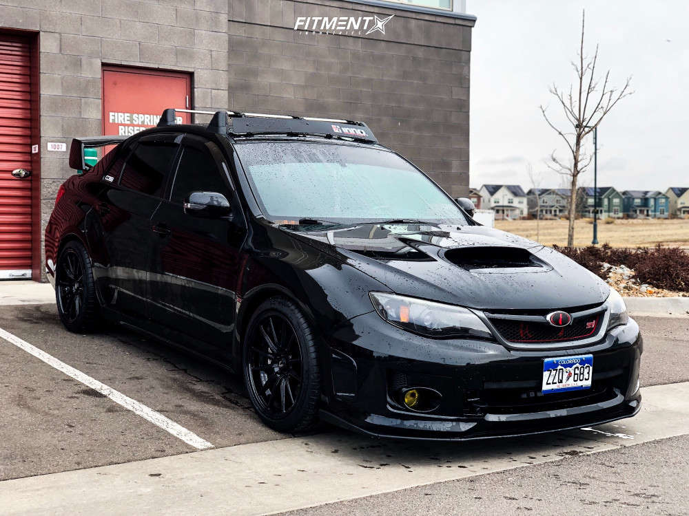 2013 Subaru WRX STI Sport-tech with 18x9.5 Cosmis Racing R1 and Michelin  255x35 on Coilovers | 728017 | Fitment Industries